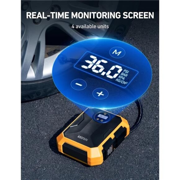 Tire Inflator Air Compressor 12V DC Portable Air Compressor Car Accessories - Picture 4 of 7